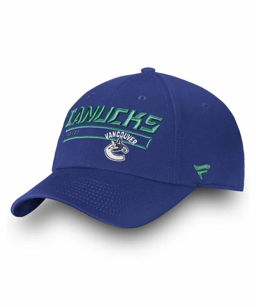 VANCOUVER CANUCKS FANATICS MEN'S RINKSIDE FUNDAMENTAL ADJUSTABLE HAT 1 VANCOUVER CANUCKS FANATICS MEN'S RINKSIDE FUNDAMENTAL ADJUSTABLE HAT