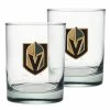 Mustang VEGAS GOLDEN KNIGHTS 2 PACK ROCK GLASS - ETCHED