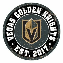 Mustang VEGAS GOLDEN KNIGHTS DISTRESSED WALL SIGN