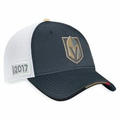 VEGAS GOLDEN KNIGHTS FANATICS AUTHENTIC PRO 2022 NHL DRAFT STRUCTURED TRUCKER HAT -Atlantic Division Shop VEGAS GOLDEN KNIGHTS FANATICS AUTHENTIC PRO 2022 NHL DRAFT STRUCTURED TRUCKER HAT