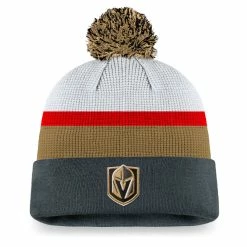 VEGAS GOLDEN KNIGHTS FANATICS MEN'S AUTHENTIC PRO DRAFT CUFF POM KNIT TOQUE