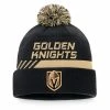 VEGAS GOLDEN KNIGHTS FANATICS MEN'S AUTHENTIC PRO LOCKER ROOM BEANIE CUFF POM TOQUE