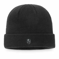 VEGAS GOLDEN KNIGHTS FANATICS MEN'S BLACK ICE CUFF BEANIE TOQUE