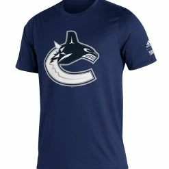 VANCOUVER CANUCKS ADIDAS ADULT REVERSE RETRO AMPLIFIER T SHIRT