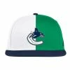 VANCOUVER CANUCKS ADIDAS ADULT REVERSE RETRO FLAT BRIM SNAPBACK HAT