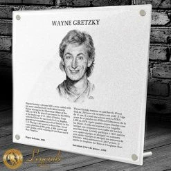 Mustang WAYNE GRETZKY HOCKEY HALL OF FAME INDUCTION REPLICA PLAQUE