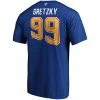 WAYNE GRETZKY ST. LOUIS BLUES FANATICS ADULT HERITAGE T SHIRT