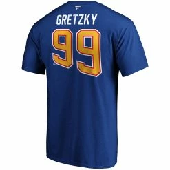WAYNE GRETZKY ST. LOUIS BLUES FANATICS ADULT HERITAGE T SHIRT
