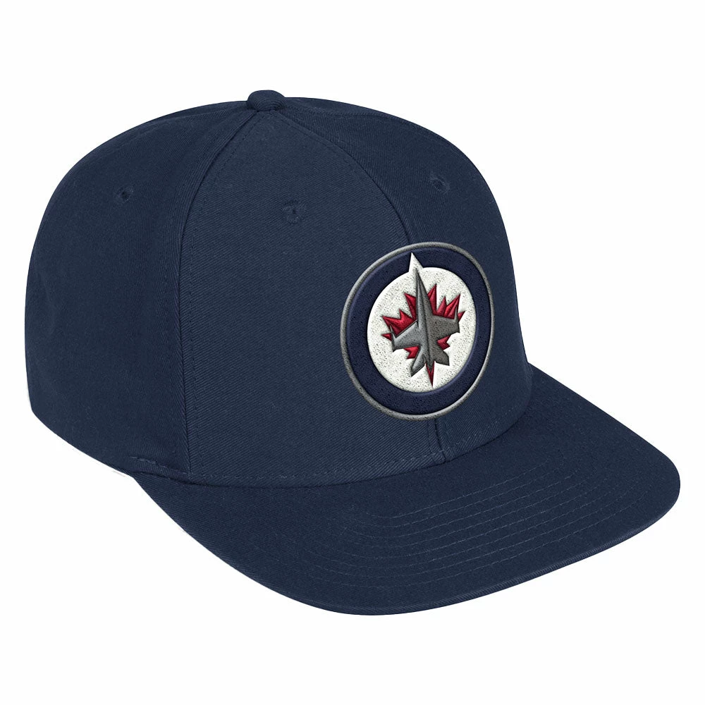 WINNIPEG JETS ADIDAS ADULT NHL FLAT BRIM SNAPBACK HAT 1 WINNIPEG JETS ADIDAS ADULT NHL FLAT BRIM SNAPBACK HAT