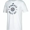 WINNIPEG JETS ADIDAS MEN'S PLAYOFFS WHITEOUT T SHIRT