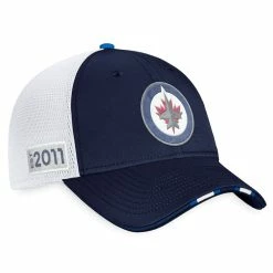 WINNIPEG JETS FANATICS AUTHENTIC PRO 2022 NHL DRAFT STRUCTURED TRUCKER HAT -Atlantic Division Shop WINNIPEG JETS FANATICS AUTHENTIC PRO 2022 NHL DRAFT STRUCTURED TRUCKER HAT