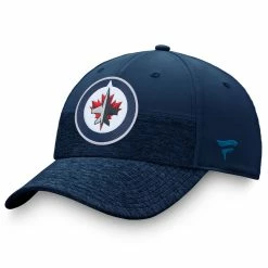 WINNIPEG JETS FANATICS MEN'S AUTHENTIC PRO LOCKER ROOM STRUCTURED STRETCH FLEX HAT