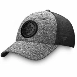 WINNIPEG JETS FANATICS MEN'S AUTHENTIC PRO BLACK ICE TRAVEL STRETCH MESH HAT