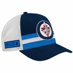 Outerstuff WINNIPEG JETS KIDS AUTHENTIC PRO DRAFT MESHBACK HAT -Atlantic Division Shop WINNIPEG JETS KIDS AUTHENTIC PRO DRAFT MESHBACK HAT RIGHT
