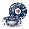 Mustang WINNIPEG JETS TEAM STRIPE COASTER - 8 PACK