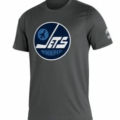 WINNIPEG JETS ADIDAS ADULT REVERSE RETRO AMPLIFIER T SHIRT