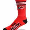 NSSI G-III CAROLINA HURRICANES 4 STRIPE DEUCE MEN'S SOCKS