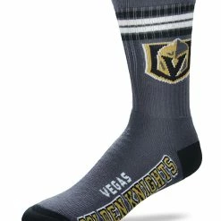 NSSI G-III VEGAS GOLDEN KNIGHTS 4 STRIPE DEUCE MEN'S SOCKS